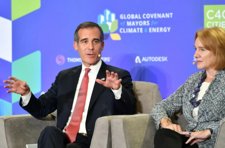 Le maire de Los Angeles, Eric Garcetti, à San Francisco le 12 septembre 2018