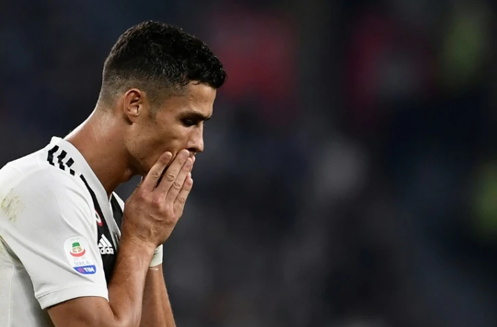La star de la Juventus, Cristiano Ronaldo, lors d'un match de Serie A face à Naples, à Turin, le 29 septembre 2018