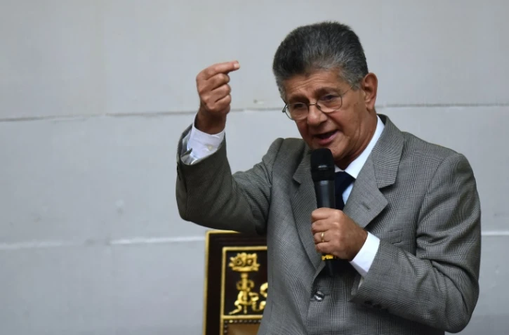 Le président de l'Assemblée nationale du Venezuela Henry Ramos Allup le 1er novembre 2016 à Caracas