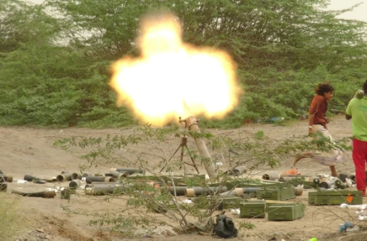 Les forces pro-gouvernementales yéménites dans la région d'el-Fazah, dans la province d'Hodeida, le 15 juin 2018