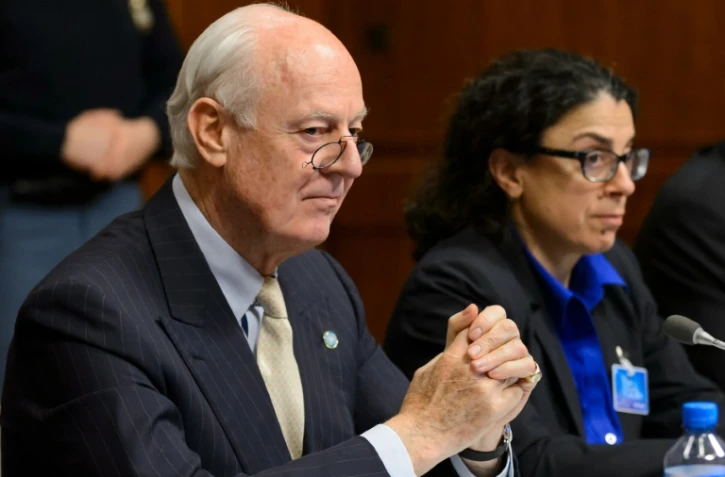 L'émissaire de l'ONU pour la Syrie, Staffan de Mistura à Genève, le 1er février 2016