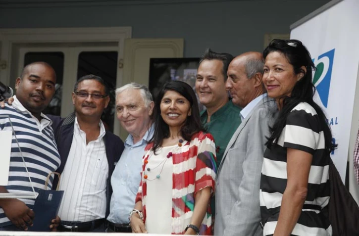 Vendredi 19 août 2011 - Félicitations pour les sportifs réunionnais à la villa du département.
(Photo Michel Désiré)
