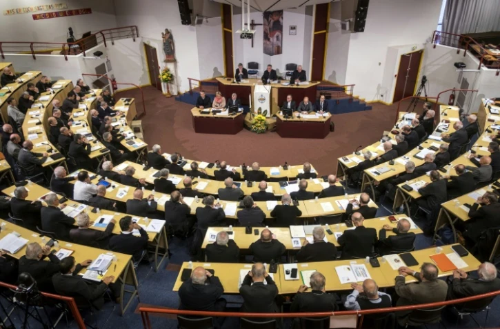 La Conférence des évêques de France (CEF) réunie à Lourdes, le 3 novembre 2018