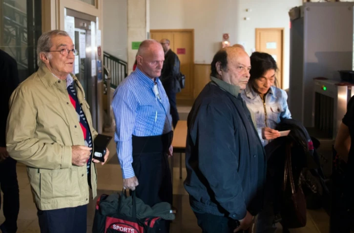 Laurent Fiocconi, Jacky Slovinsky et Jo Signoli à leur arrivée au palais de justice le 26 octobre 2015 à Marseille