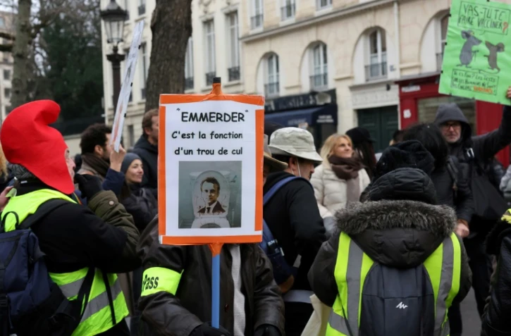 Manifestation contre le pass vaccinal devant l'Assemblée nationale le 16 janvier 2022