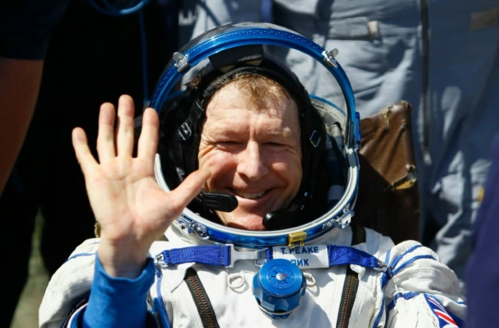 L'astronaute britannique Tim Peake après don atterrissage esur terre dans les steppes du Kazakhstan, le 18 juin 2016