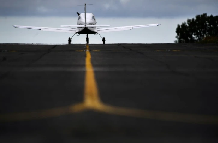 L'avion électrique Velis Electro du fabricant slovène Pipistrel sur le tarmac de Guipavas (France) le 11 juin 2021
