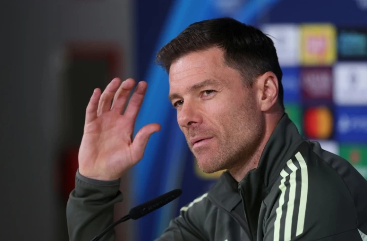 Le technicien espagnol Xabi Alonso lors d'une conférence de presse avant un match de Ligue des champions du Real Madrid, le 9 décembre 2025 à Valdebebas