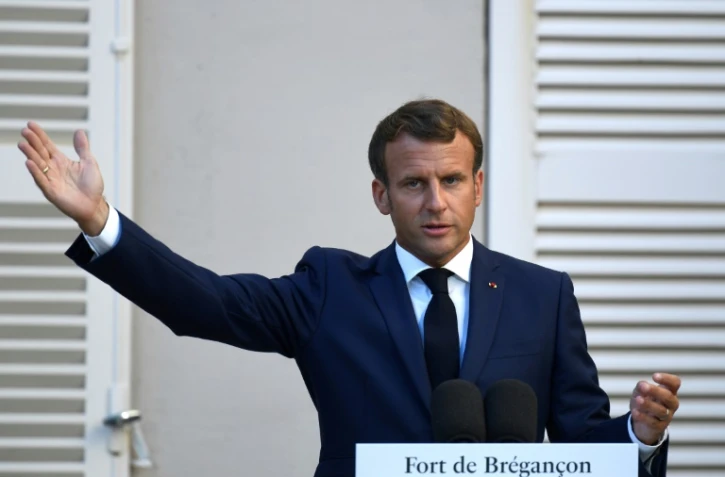 Emmanuel Macron au Fort de Brégançon, le 20 août 2020