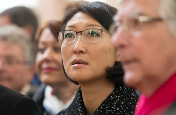 La ministre française de la Culture Fleur Pellerin au musée Unterlinden à Colmar, le 23 janvier 2016