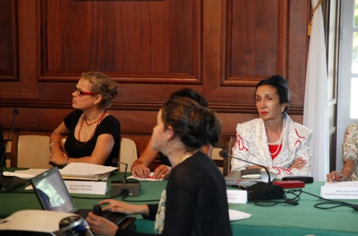Mardi 30 août 2011 - Conférence de presse autour de la lutte contre les violences faites aux femmes
(Photo Michel Désiré)