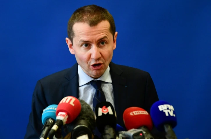 Le procureur de la République d'Epinal, Nicolas Heitz, lors d'une conférence de presse à Epinal, le 16 avril 2021