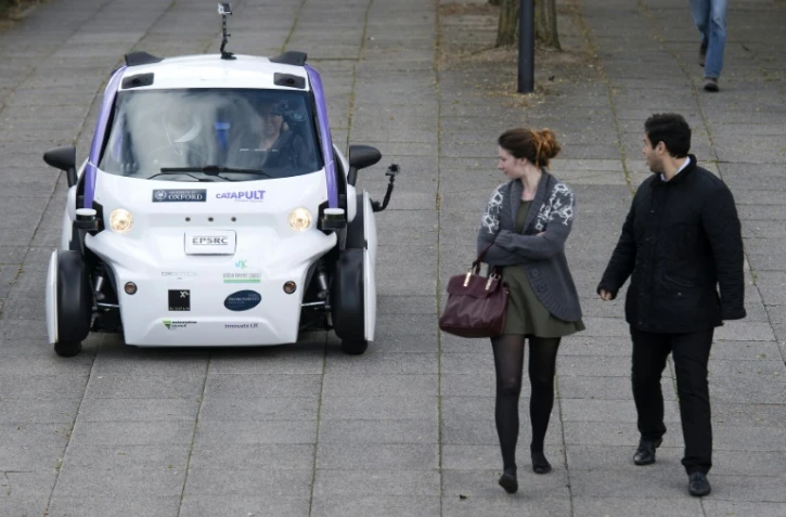 Premier test de voitures autonomes à Milton Keynes, au Royaume-Uni, le 11 octobre 2016 