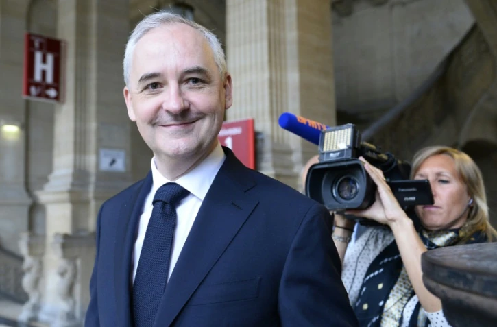 L'ex-conseiller de Nicolas Sarkozy François Pérol à son arrivée au procès le 22 juin 2015 au tribunal de Paris 