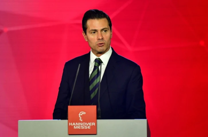 Le président mexicain Enrique Pena Nieto à Hanovre, le 22 avril 2018