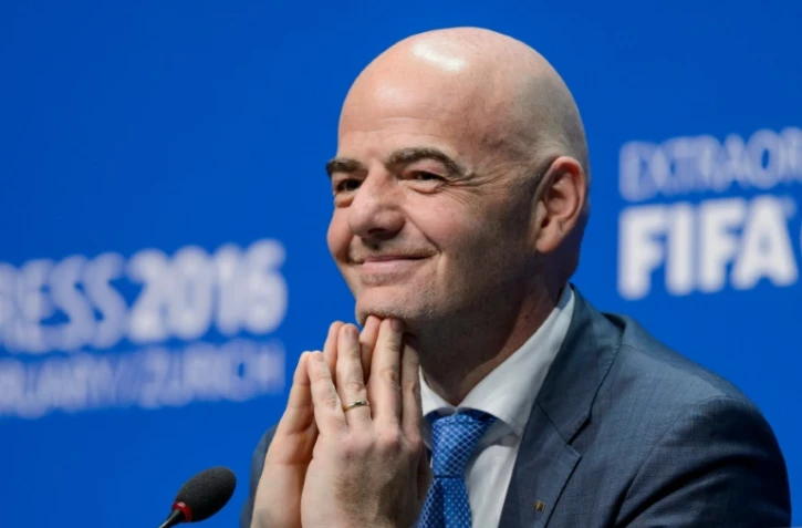 L'Italo-Suisse Gianni Infantino, en conférence de presse après son élection à la présidence de la Fifa, le 26 février 2016 à Zurich