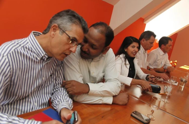 Vendredi 9 septembre 2011 
Conférence de presse du groupe les modérés
Photo Michel Désiré