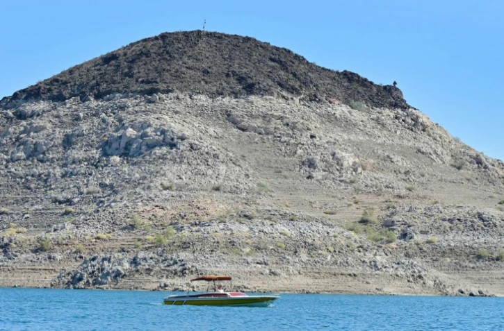 Vue du lac Mead, dans l'Etat du Nevada, aux Etats-Unis, le 21 août 2026