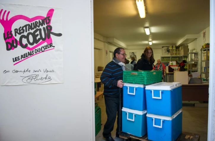 Préparatifs aux "Resto du Coeur" à la veille du lancement de la 32e campagne d'hiver, le 21 novembre 2016 à Tours