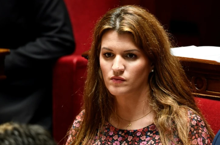La secrétaire d'Etat à l'égalité femmes-hommes Marlène Schiappa le 27 mars 2019 à l'Assemblée nationale à Paris