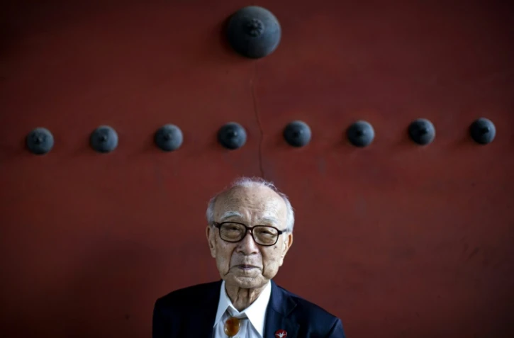 Terumi Tanaka, survivant de la bombe de Nagasaki, le 28 juillet 2020