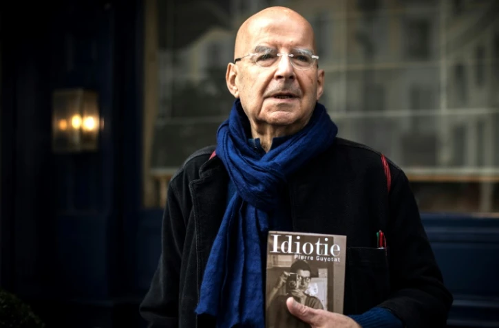L'écrivain français Pierre Guyotat, lauréat du Prix Médicis, le 6 novembre à Paris