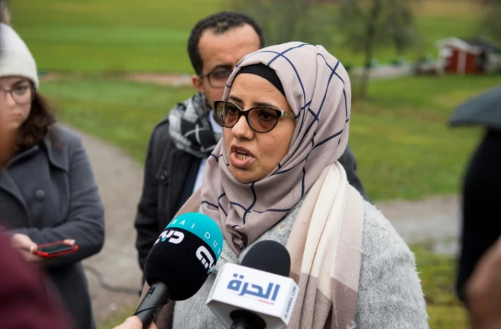 Rana Ghanem, membre de la délégation du gouvernement, le 8 décembre 2018 à Rimbo, en Suède