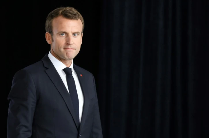 Le président Emmanuel Macron lors d'une visite à Quimper le 21 juin 2018