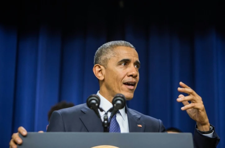 Barack Obama lors d'un discours le 14 décembre 2016 à Washington