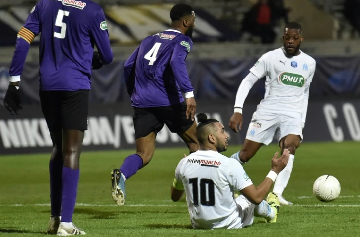 Dimitri Payet etles Marseillais ont été éliminés par les amateurs de l'AS Canet vainqueurs à domicile 2-1 en Coupe de France, le 7 mars 2021