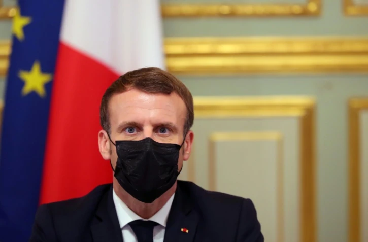 Le président Emmanuel Macron à l'Elysée, le 29 octobre 2020 à Paris