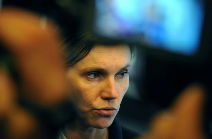 La secrétaire d'Etat à l'Economie Agnès Pannier-Runacher, le 23 octobre 2018 à Saint-Saulve dans le Nord