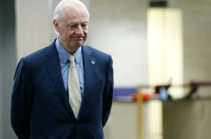 L'émissaire de l'ONU Staffan de Mistura, à Genève le 26 avril 2016