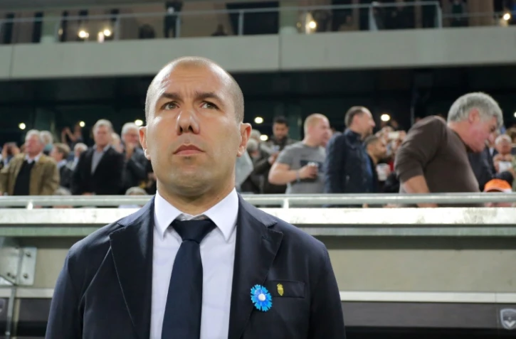 L'entraîneur de Monaco Leonardo Jardim en L1 contre Bordeaux, le 8 novembre 2015 à Bordeaux 