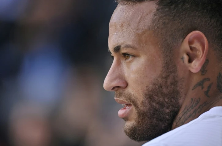 Le Brésilien Neymar lors de la rencontre de Ligue 1 entre le PSG et Rennes le 3 octobre 2021 à Rennes