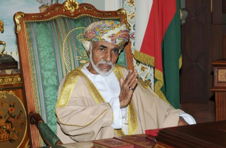 Le sultan d'Oman, Qabous, Ă Mascate le 1er novembre 2015