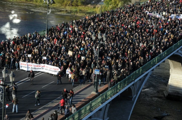 Des milliers de manifestants à Toulouse le 21 novembre 2015