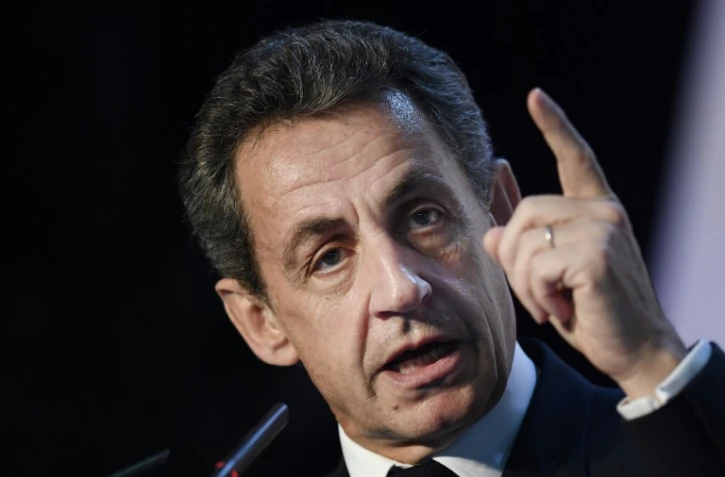 Le candidat à l'élection présidentielle Nicolas Sarkozy le 26 juin 2016 à Paris