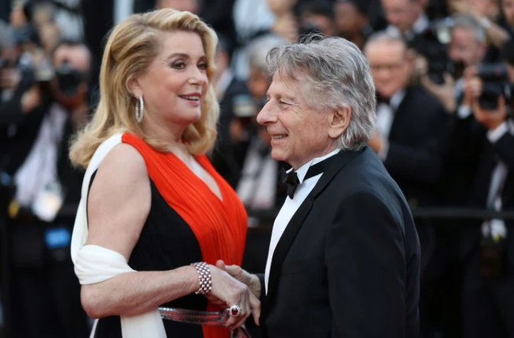 Catherine Deneuve et le réalisateur Roman Polanski le 23 mai 2017 au Festival de Cannes