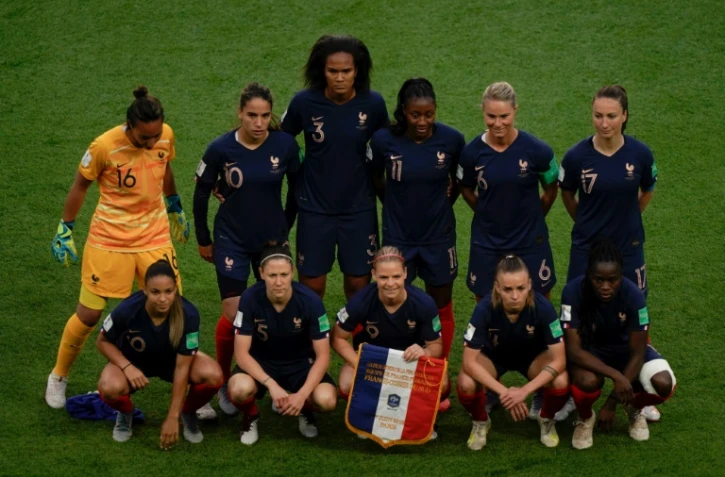 L'équipe de France de football féminin, le 7 juin 2019