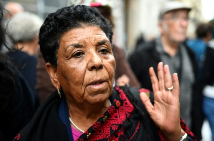 Mariam Abou Daqqa arrive au commissariat de Noailles à Marseille le 16 octobre 2023
