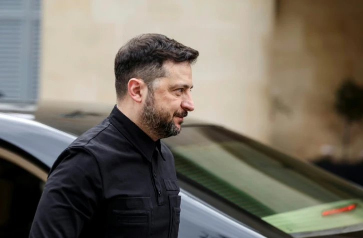 Le président ukrainien Volodymyr Zelensky à Nicosie le 7 janvier 2026