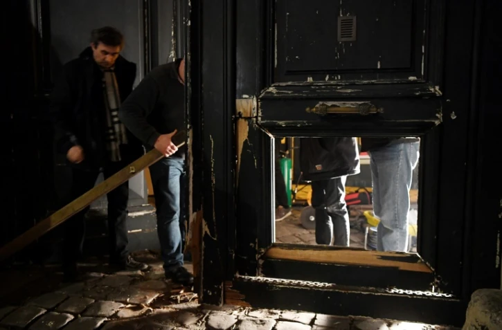 Le portail du ministère des Relations avec le Parlement a été défoncé par un engin de chantier, le 5 janvier 2019