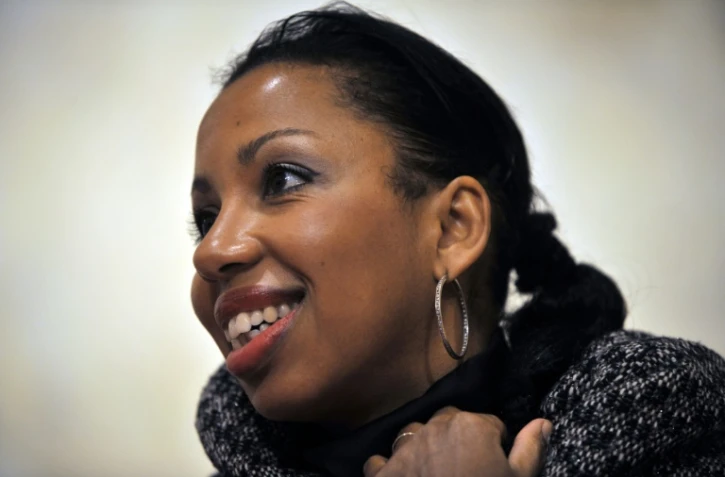 L'écrivaine française Marie Ndiaye à Caen, le 9 décembre 2009