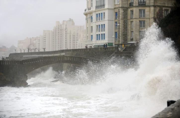 Vents violents le 9 mars 2016 à Biarritz