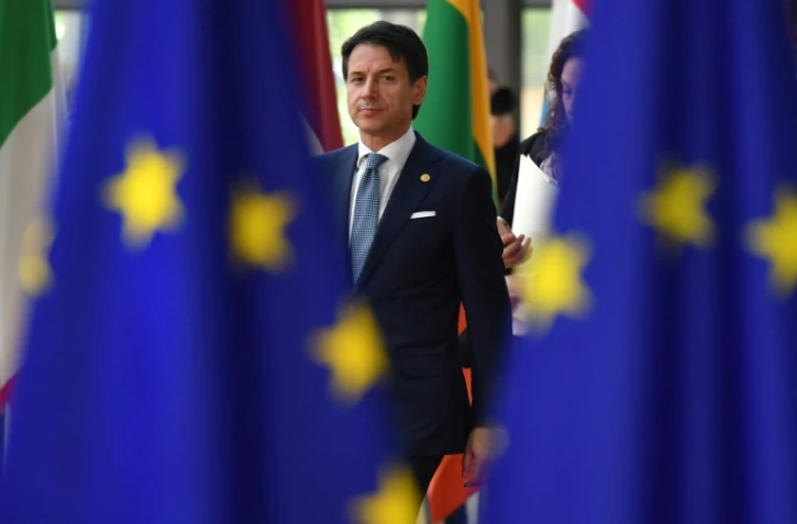Le chef du gouvernement italien Giuseppe Conte à Bruxelles, le 28 juin 2018
