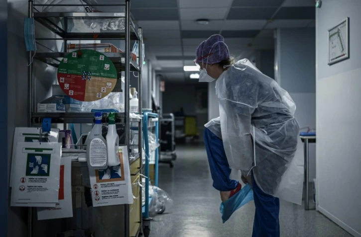 L'unité Covid à la Polyclinique privée  Jean Villar à Bruges, en Gironde le 3 décembre 2020
