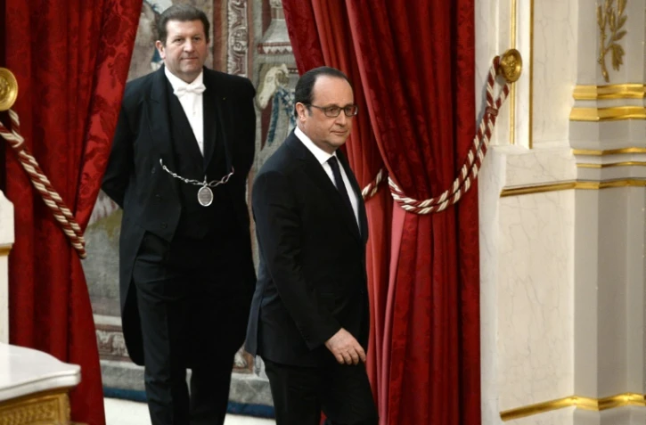 Le président François Hollande le 30 mars 2016 à l'Elysée à Paris
