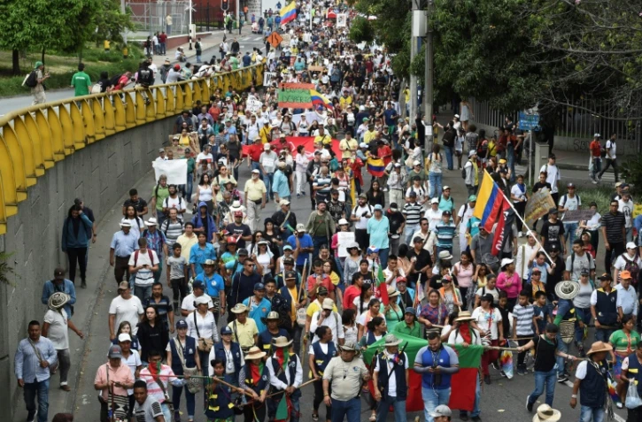 Manifestation contre le gouvernement du président Ivan Duque, le 4 décembre 2019 à Medellin, en Colombie