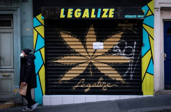 Une boutique de CBD à Paris, le 5 février 2022